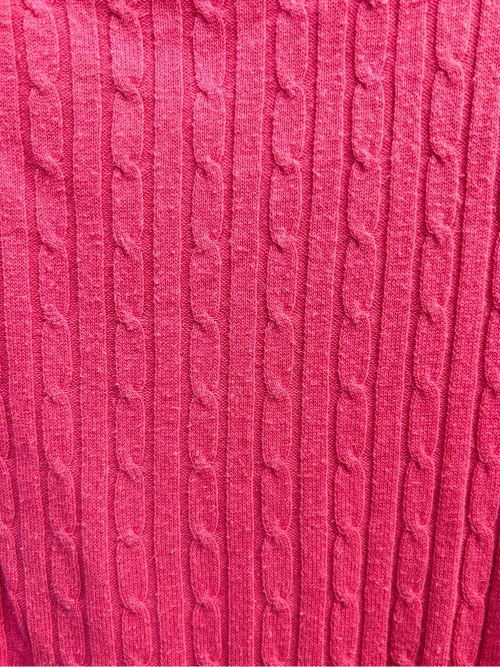 Mossimo Women’s XL Pink Square Neck Long Sleeve Cable Knit Sweater